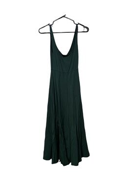Sleeveless Dark Green Midi Dress